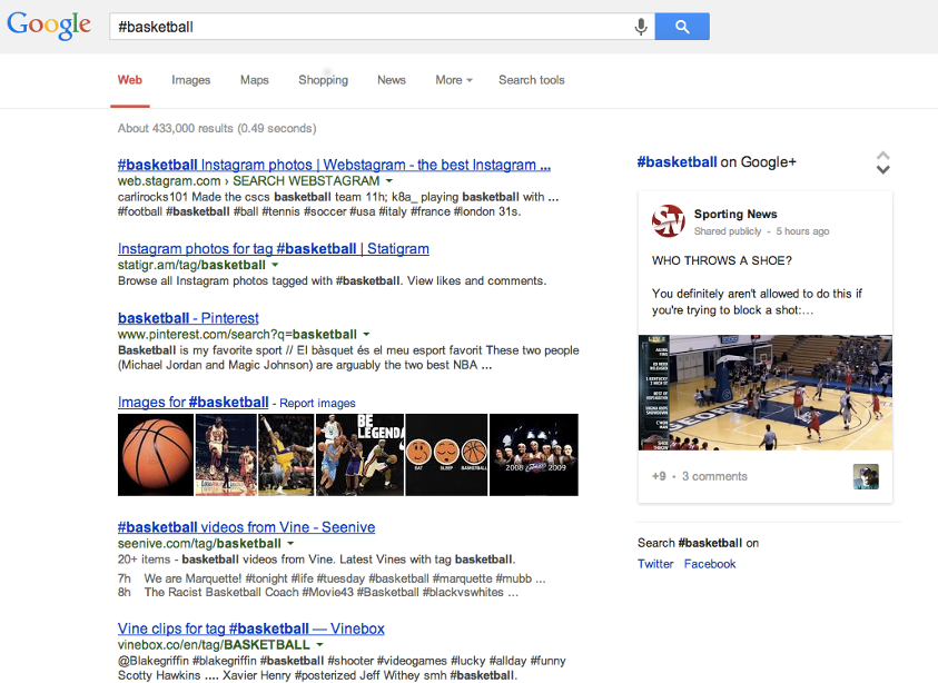 Recherche #basketball Google+ - Pierre Legeay