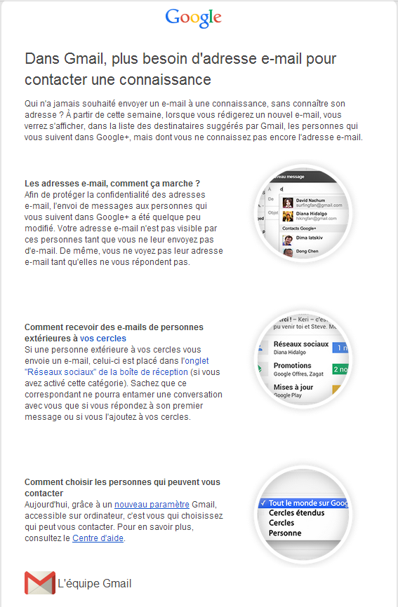 Dans Gmail, plus besoin d'adresse e-mail pour contacter une connaissance - Pierre Legeay